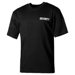 MFH T-Shirt With Security Print Black
