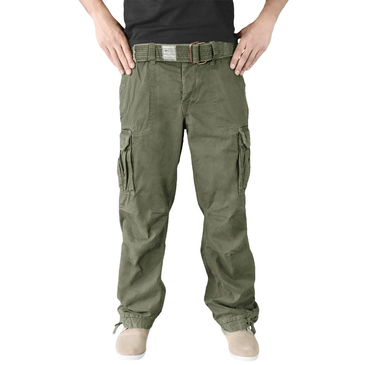 Surplus Premium Vintage Trousers Olive 3 Surplus Premium Vintage Trousers Olive - Image 3