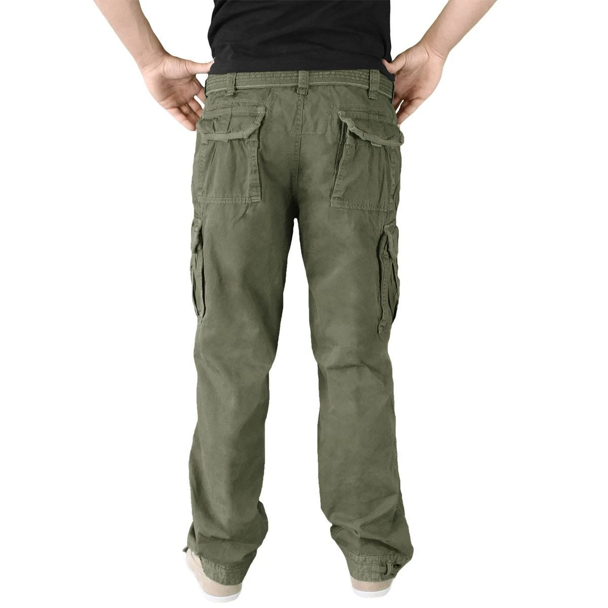 Surplus Premium Vintage Trousers Olive 5 Surplus Premium Vintage Trousers Olive - Image 5