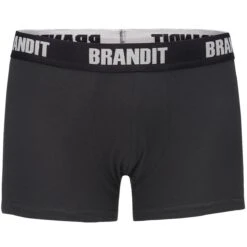 Brandit Boxer Shorts Logo 2 Pack Dark Camo / Black -Condo Clothing Shop 4501 brandit boxershorts logo darkcamo black 003