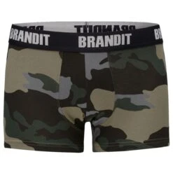Brandit Boxer Shorts Logo 2 Pack Woodland / Dark Camo 6 Brandit Boxer Shorts Logo 2 Pack Woodland / Dark Camo -Condo Clothing Shop 4501 brandit boxershorts logo woodland darkcamo 003