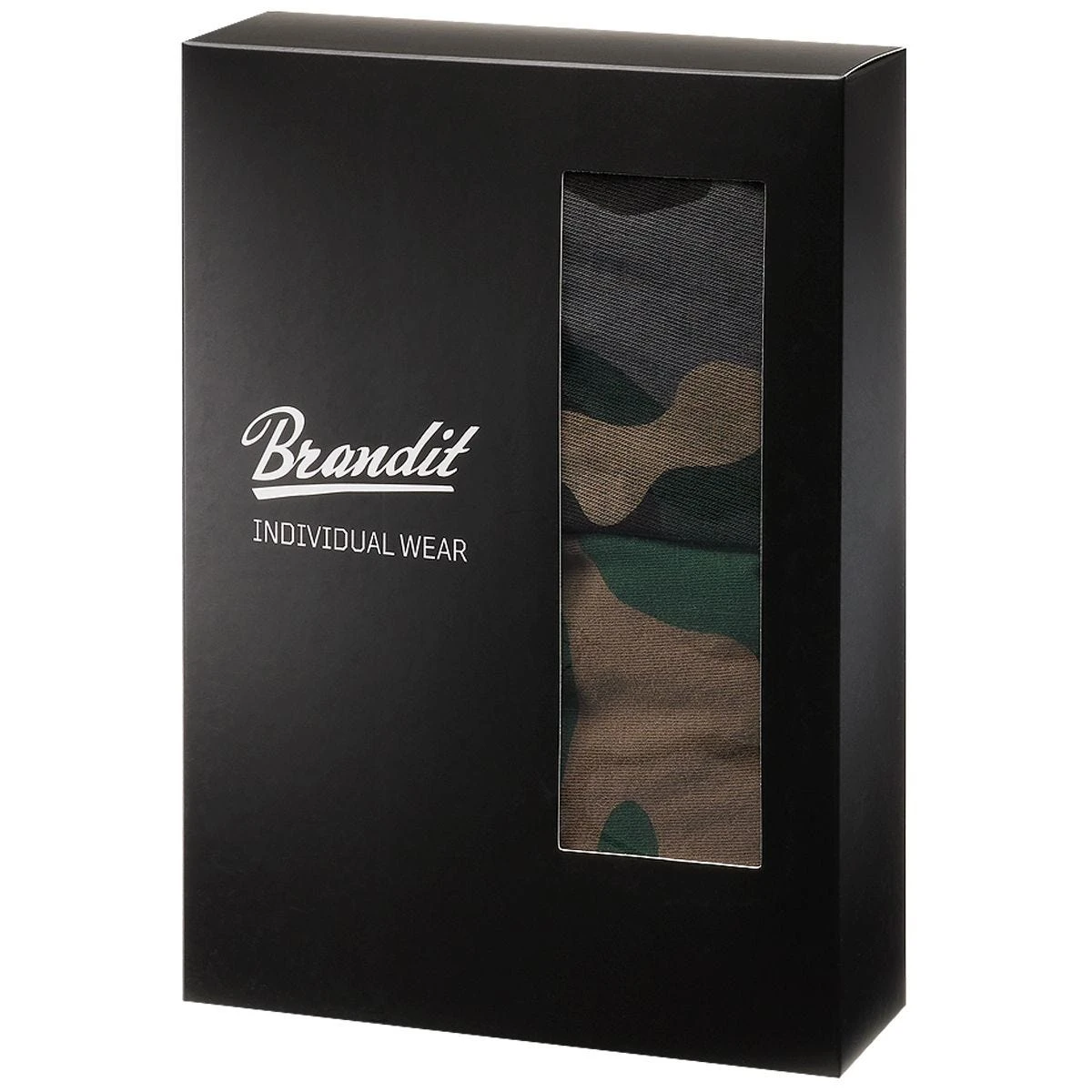 Brandit Boxer Shorts Logo 2 Pack Woodland / Dark Camo 4 Brandit Boxer Shorts Logo 2 Pack Woodland / Dark Camo - Image 4