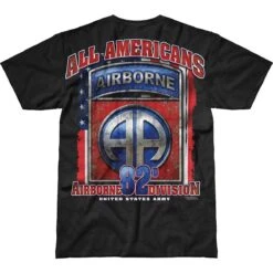 7.62 Design Army 82nd Airborne All Americans Battlespace T-Shirt Black