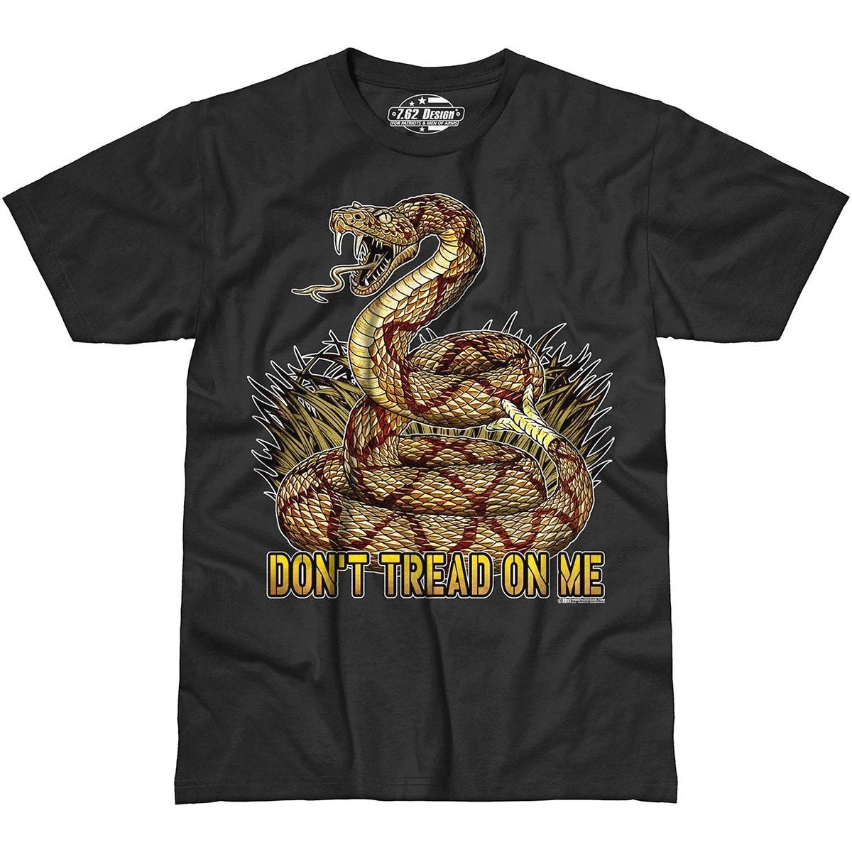 7.62 Design Don't Tread On Me T-Shirt Black 1 7.62 Design Don't Tread On Me T-Shirt Black