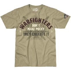 7.62 Design Warfighters Execute Policy T-Shirt Khaki Heather