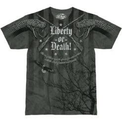 7.62 Design Liberty Or Death T-Shirt Charcoal -Condo Clothing Shop 762 design liberty or death T Shirt Black NEW 3