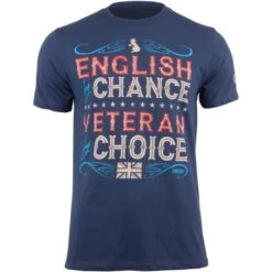 7.62 Design Veteran By Choice English T-Shirt Indigo Blue