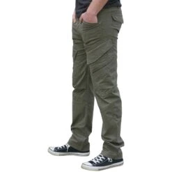 Brandit Adven Slim Fit Trousers Black -Condo Clothing Shop Brandit Adven Model 4 1200x1200