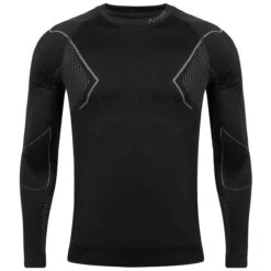 Alpinus Men Active Longsleeve Base Layer Black-Gray