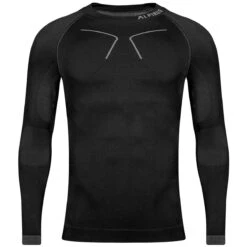 Alpinus Men Tactical Longsleeve Base Layer Black-Gray