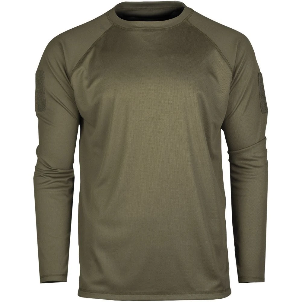 Mil-Tec Tactical Long Sleeve Quick Dry Shirt Olive 1 Mil-Tec Tactical Long Sleeve Quick Dry Shirt Olive