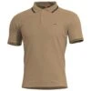 Pentagon Aniketos Polo T-Shirt Stripes Tan Brown