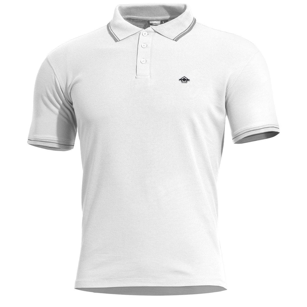 Pentagon Aniketos Polo T-Shirt Stripes White 1 Pentagon Aniketos Polo T-Shirt Stripes White