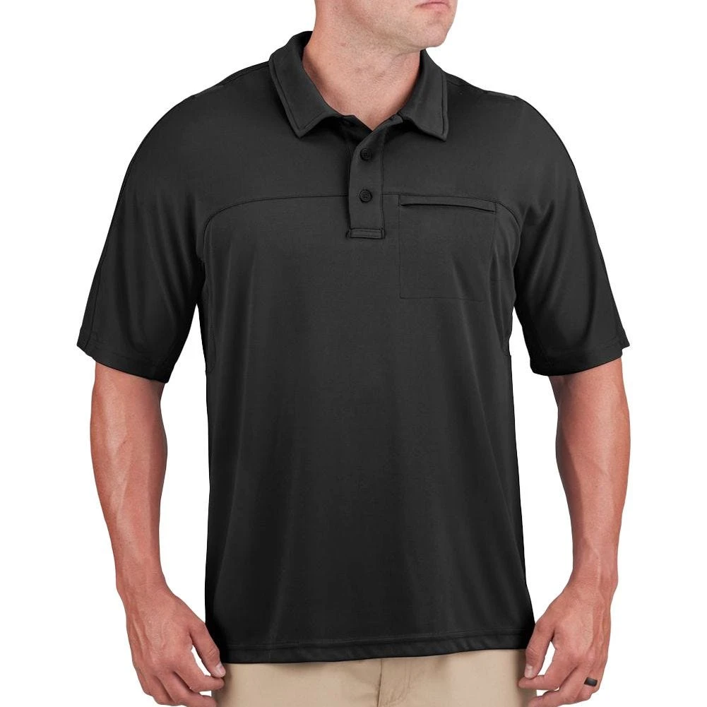 Propper Men's HLX Polo Short Sleeve Black 1 Propper Men's HLX Polo Short Sleeve Black