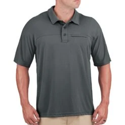 Propper Men's HLX Polo Short Sleeve Charcoal