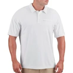 Propper Men's HLX Polo Short Sleeve White