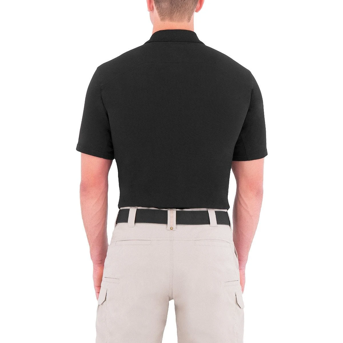 First Tactical Men's Cotton Short Sleeve Polo With Pen Pocket Black 4 First Tactical Men's Cotton Short Sleeve Polo With Pen Pocket Black - Image 4