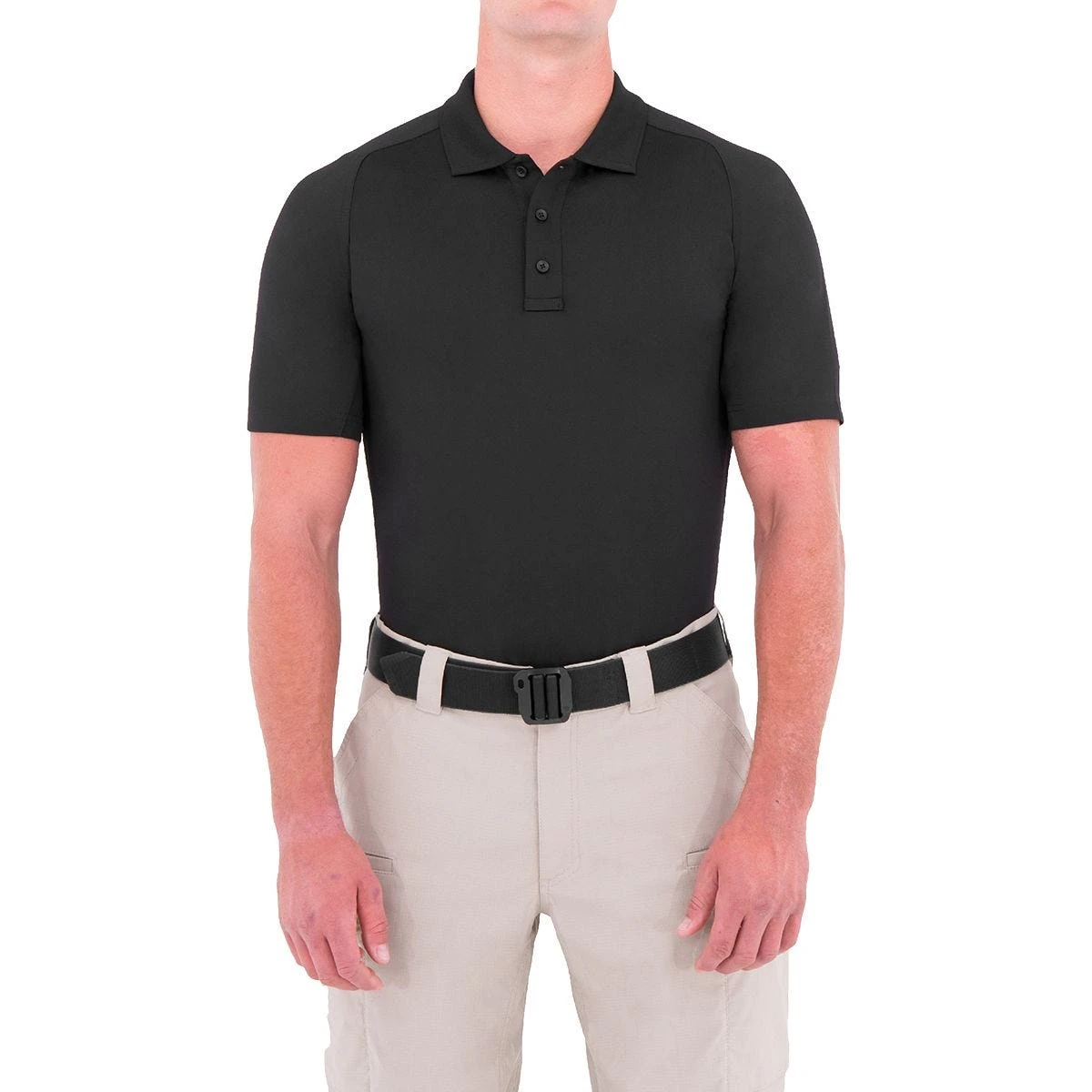First Tactical Men's Performance Short Sleeve Polo Black 2 First Tactical Men's Performance Short Sleeve Polo Black - Image 2