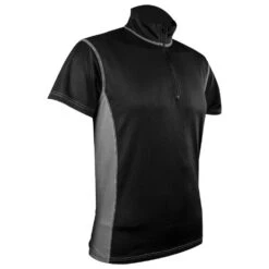 Highlander Men's Pro Tech Zip Neck Top Black / Gray