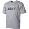 MFH T-shirt Gray With Army Print