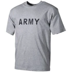 MFH T-shirt Gray With Army Print