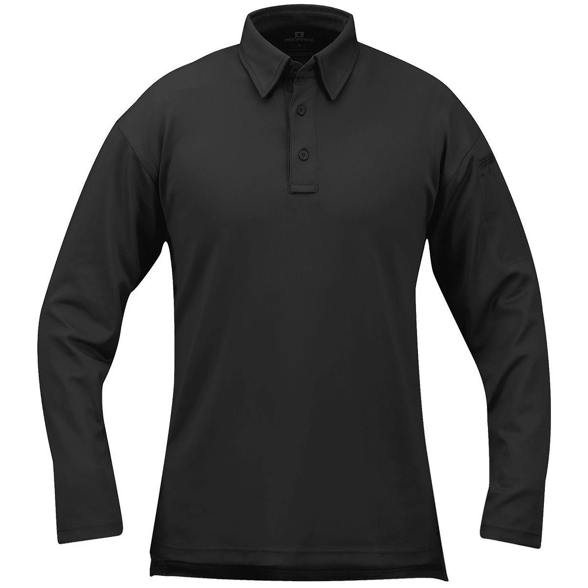 Propper I.C.E. Men's Performance Long Sleeve Polo Black 1 Propper I.C.E. Men's Performance Long Sleeve Polo Black