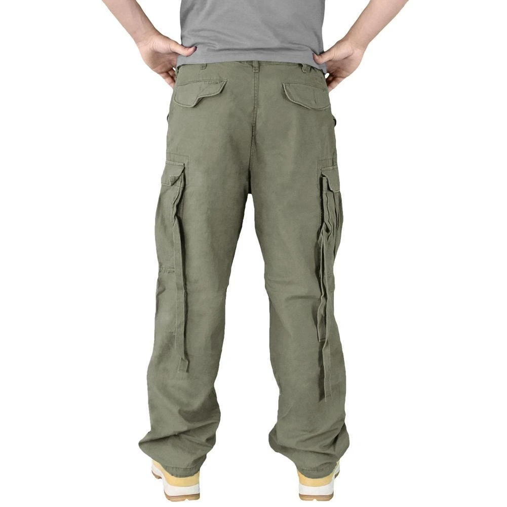 Surplus Vintage Fatigues Trousers Olive 5 Surplus Vintage Fatigues Trousers Olive - Image 5