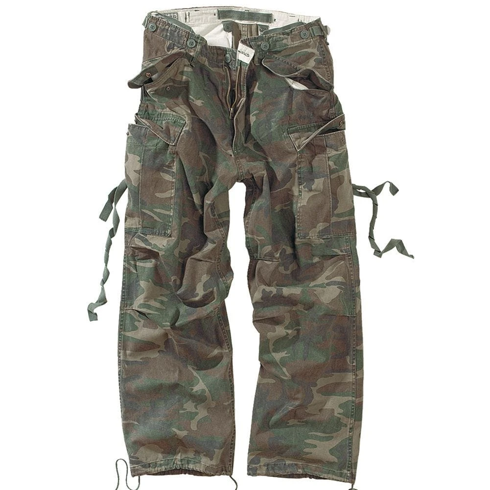 Surplus Vintage Fatigues Trousers Woodland