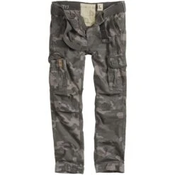 Surplus Premium Slimmy Trousers Black Camo