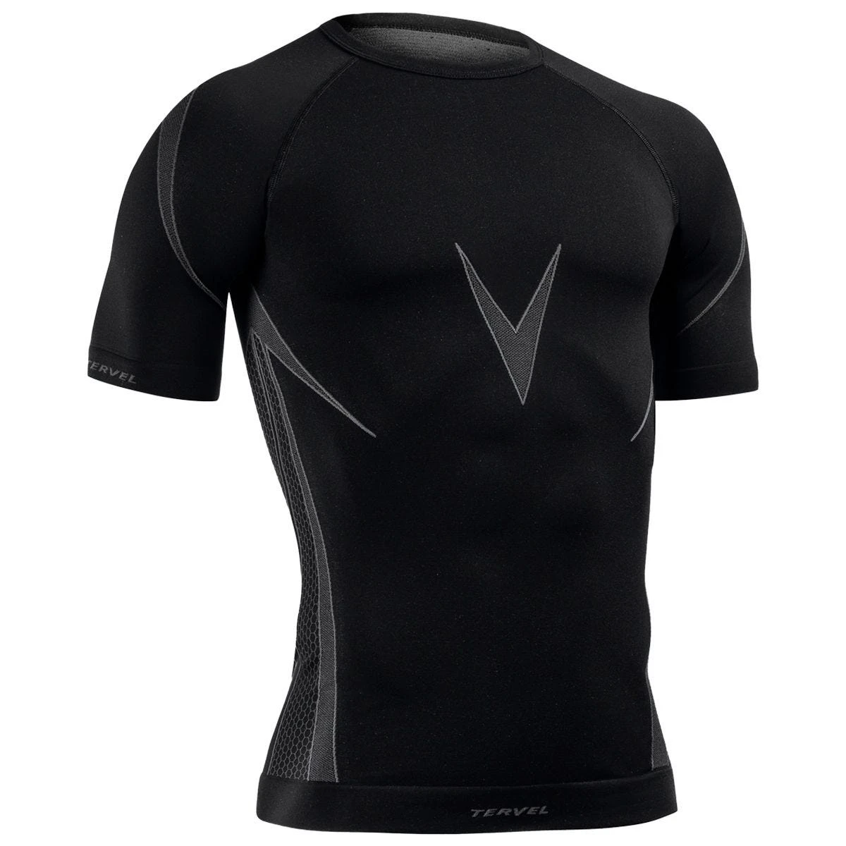 Tervel Optiline OPT 1107 Shirt Short Sleeve Black/Grey 1 Tervel Optiline OPT 1107 Shirt Short Sleeve Black/Grey