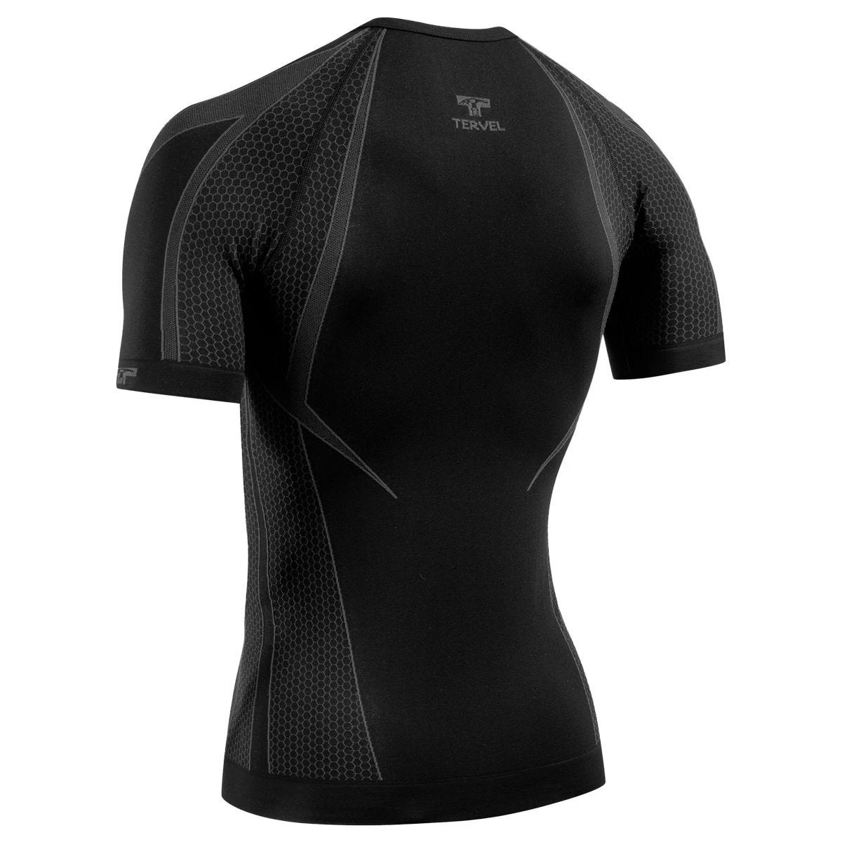 Tervel Optiline OPT 1107 Shirt Short Sleeve Black/Grey 2 Tervel Optiline OPT 1107 Shirt Short Sleeve Black/Grey - Image 2