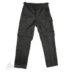Mil-Tec Zip-Off Combat Trousers Black -Condo Clothing Shop zip off trous black2 1