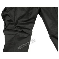 Mil-Tec Zip-Off Combat Trousers Black -Condo Clothing Shop zip off trous black4 1